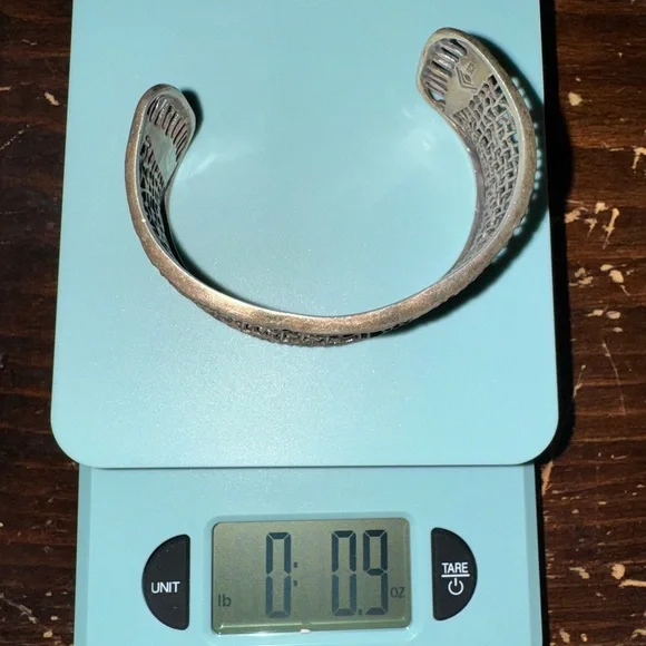 Retired Silpada Sterling Woven Cuff Bracelet - Picture 13 of 16